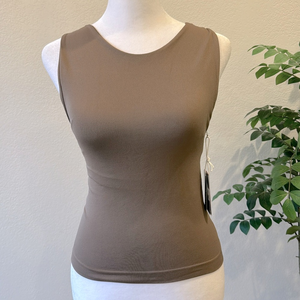 One Step Seamless Brown Reversible Shelf Bra T Shirt Size Small/Medium